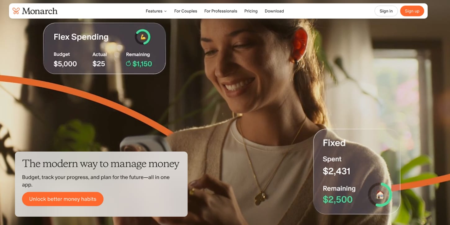 Monarch Money app